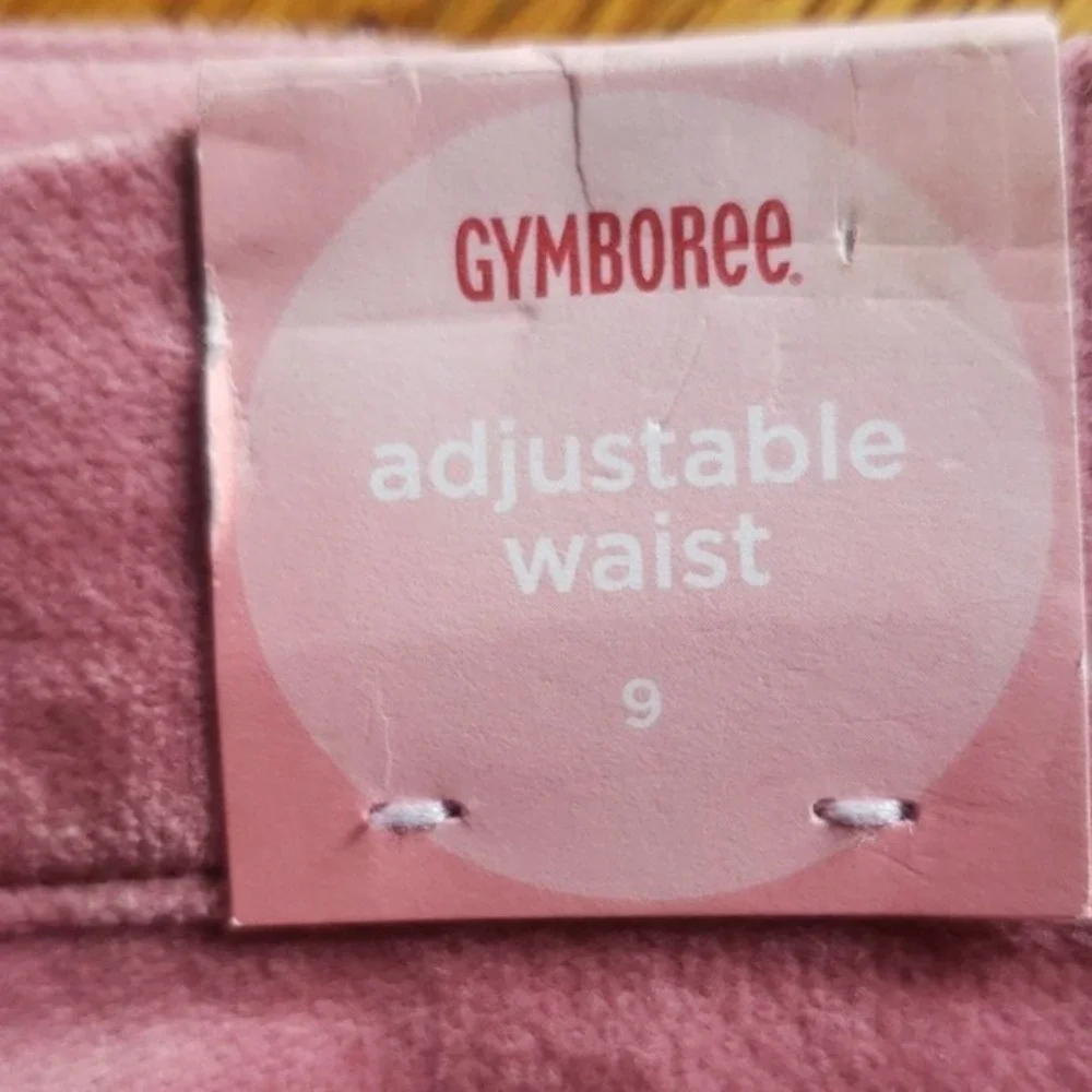 Gymboree Girls Pink Corduroy Floral Embroidered Adj Waist Skirt Size 9‎ NWT